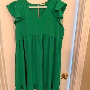 JODIFL Vibrant Green Dress